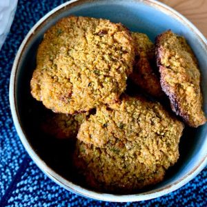 vegan red lentil falafels