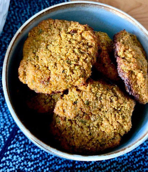 Delighting in spicy lentil falafels