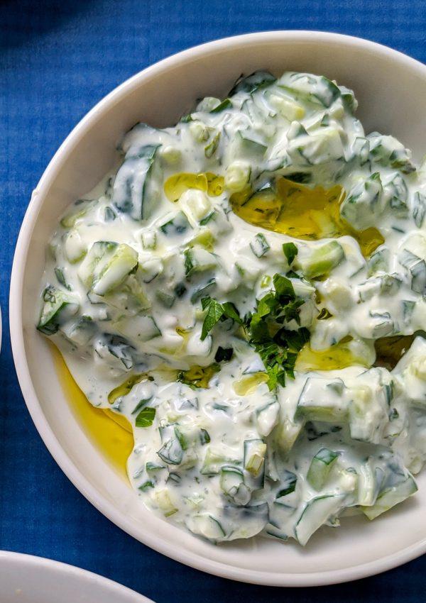 Quick and Easy Vegan Tzatziki Dip